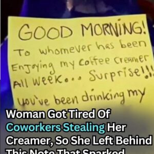 Woman Got Tired Of Coworkers Stealing Her Creamer, So She Left Behind This Note That Sparked Outrage