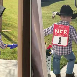 Little Cowboy Sneaks His Guitar Outside Unaware Dad’s Secretly Recording, Then The Music Starts