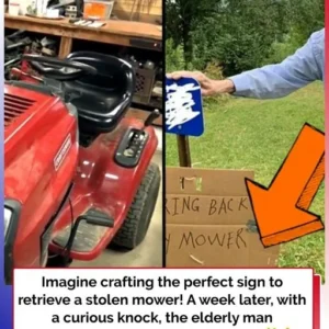 When An Elderly Man’s Mower Was Stolen, His Kind Sign Led to a Heartwarming Surprise