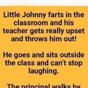 Little Johnny lets out a fart in the classroom