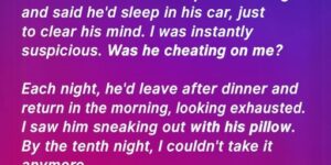 For 10 Days, My Husband Claimed to Be Sleeping in His Car, I Thought He Was Cheating, but the Reality Was Crazier