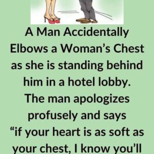 A Man Accidentally Elbows …