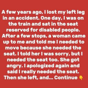 A Girl With a Hidden Disability Didn’t Give Up Her Seat to an Elderly Woman and Now Feels Guilty