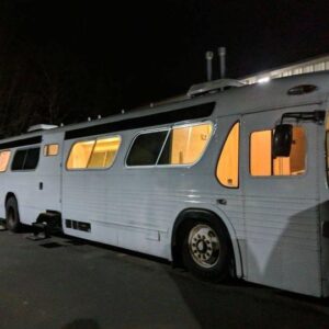 A Woman Turned a 1966 Bus into a Comfortable and Cozy Home on Wheels It took her three years, but she did it herself!