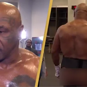 Viewers shocked after Mike Tyson reveals NSFW body part during pre-match interview