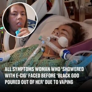 All symptoms woman who ‘showered with e-cig’ faced before ‘black goo poured out of her’ due to vaping addiction