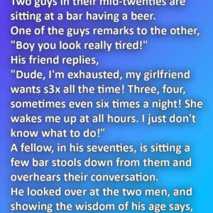 Wisdom from the Bar: A Hilarious Piece of Advice