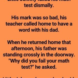 Little Johnny failed his mathematics test completely….