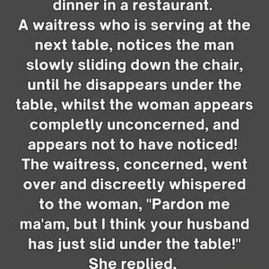 A man and a woman were having dinner in a restaurant