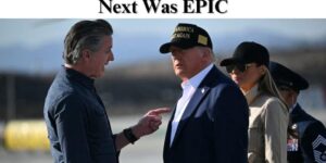 Newsom Thanks Trump For Coming to See Wildfire Damage During Tarmac Meeting