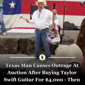 Texas Man Buys Taylor Swift Guitar For ,000 At Auction And Then Immediately Smashes Up