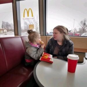 I stopped by McDonald’s for a quick meal and overheard a mom talking to her little girl I stopped by McDonald’s for a quick meal and overheard a mom talking to her little girl