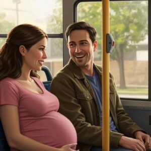 A lady, about eight months pregnant.. A lady, about eight months pregnant..