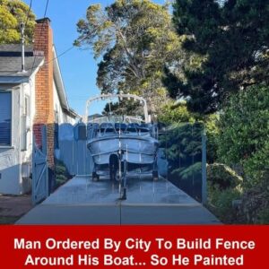 Man Gets The Perfect Revenge When The City Forces Him To Put His Boat Behind A Fence Man Gets The Perfect Revenge When The City Forces Him To Put His Boat Behind A Fence